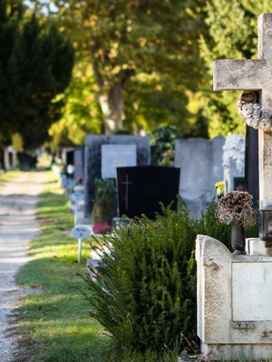 Good Shepherd Catholic Cemetery in Modesto, CA